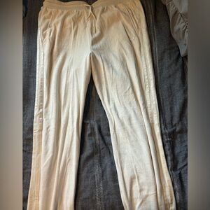 Cream Track Pants